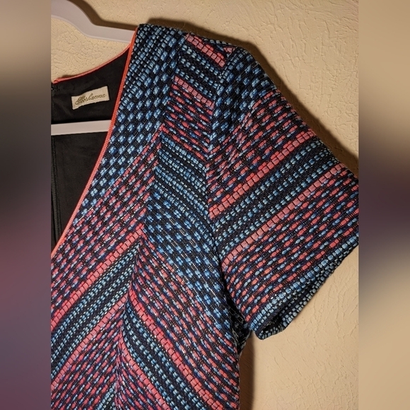 Shoshanna neon tweed Liasa chevron dress - Picture 7 of 13